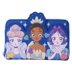 Loungefly LF DISNEY PRINCESS MANGA STYLE ZIP AROUN