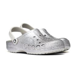 Crocs Baya Glitter Clog Silver Glitter 205925-0IC